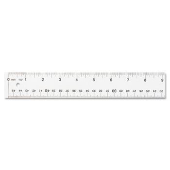 See Through Acrylic Ruler, 18", Clear
