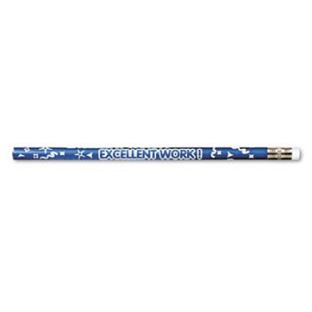 Decorated Wood Pencil, Excellent Work, HB #2, Black Brl, Dozen