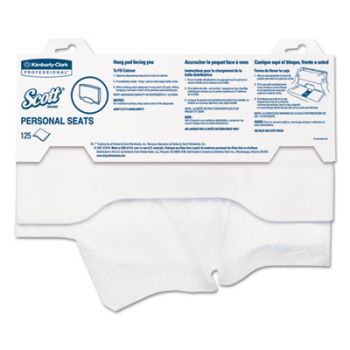 Personal Seats Sanitary Toilet Seat Covers, 15" x 18", 125/Pack