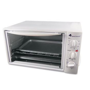 Multi-Function Toaster Oven with Multi-Use Pan, 15 x 10 x 8, White