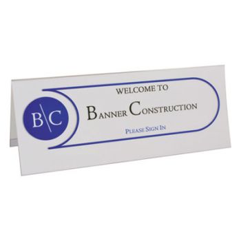 Tent Card Holders, 4 1/4" x 11", Rigid Heavyweight Clear Plastic, 25/Box