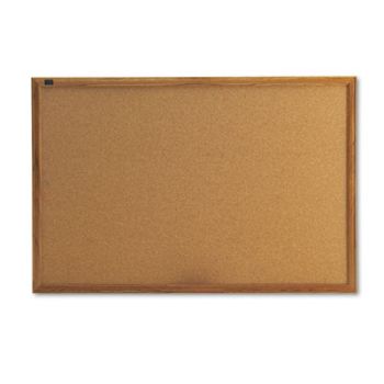 Classic Cork Bulletin Board, 36 x 24, Oak Finish Frame