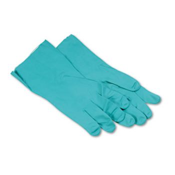 Nitrile Flock-Lined Gloves, Green, X-Large, Dozen