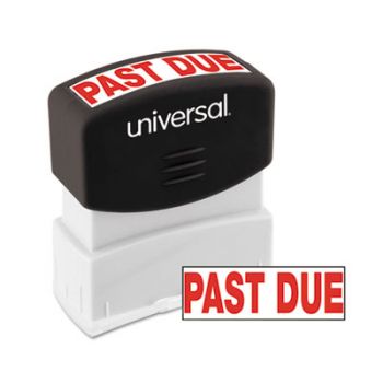 Message Stamp, PAST DUE, Pre-Inked/Re-Inkable, Red