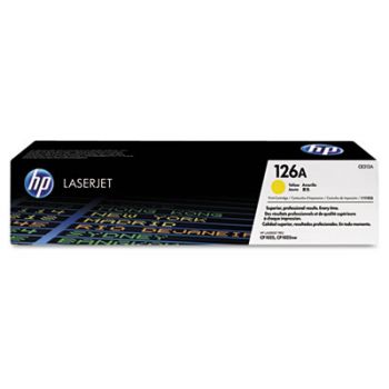 HP 126A, (CE312A) Yellow Original LaserJet Toner Cartridge