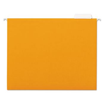 Hanging File Folder, 1/5 Tab, Letter, Orange, 25/BX