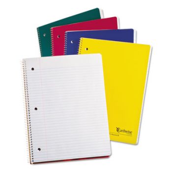 100% Recycled Single Subject Notebooks, 8 1/2 x 11, White, 100 Sheets