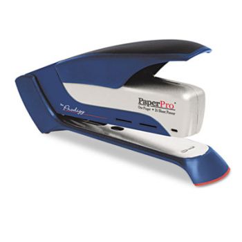 Prodigy Stapler, 25-Sheet Capacity, Metallic Blue/Silver