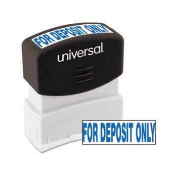 Message Stamp, for DEPOSIT ONLY, Pre-Inked/Re-Inkable, Blue