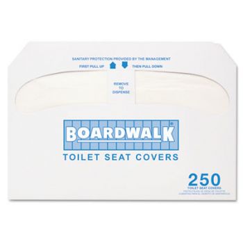 Premium Half-Fold Toilet Seat Covers, 250 Covers/Sleeve, 20 Sleeves/Carton