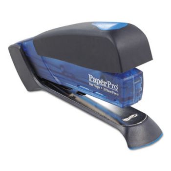 Desktop Stapler, 20-Sheet Capacity, Translucent Blue