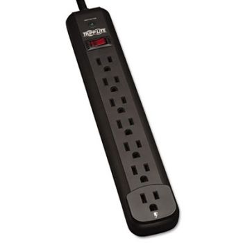 TLP712B Surge Suppressor, 7 Outlets, 12 ft Cord, 1080 Joules, Black