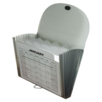 Specialty Expanding Files, Letter, 13-Pocket, Smoke