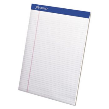 Mead Legal Ruled Pad, 8 1/2 x 11, White, 100 Sheets, 4 Pads/Pack