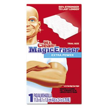 Magic Eraser Extra Power, 4 3/5" x 2 2/5", 7/10" Thick, White, 30/Carton
