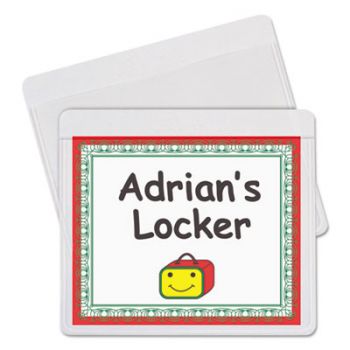 Self-Adhesive Labeling Pockets, Top Load, 3 3/4 x 3, Clear, 25/Pack