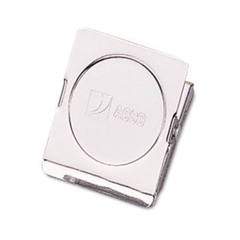 Magnetic Clip, Steel, 1" Capacity, 1-3/4"w, Chrome