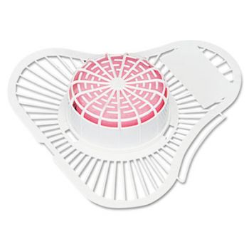 Urinal Screen w/ Para Deodorizer Block, Cherry, 12/Box