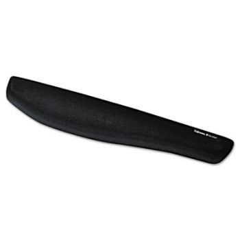 PlushTouch Keyboard Wrist Rest, Foam, Black, 18 1/8 x 3-3/16