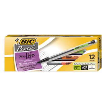 Mechanical Pencil Xtra Life, 0.7mm, Clear, Dozen