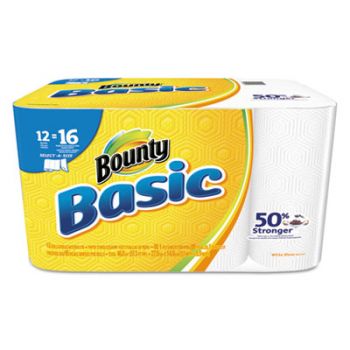 Basic Select-a-Size Paper Towels, 5 9/10 x 11, 1-Ply, 95/Roll, 12 Roll/Pack