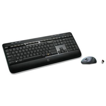 MK520 Wireless Desktop Set, Keyboard/Mouse, USB, Black