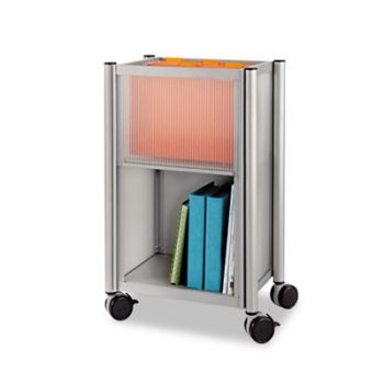 Impromptu Mobile Storage Center, 18-3/4w x 16d x 26-1/2h, Metallic Gray