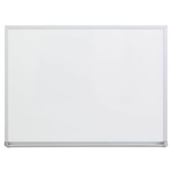 Dry-Erase Board, Melamine, 24 x 18, Satin-Finished Aluminum Frame