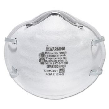 N95 Particle Respirator 8200 Mask, 20/Box