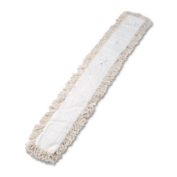 Industrial Dust Mop Head, Hygrade Cotton, 60w x 5d, White