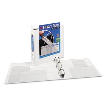 Heavy-Duty View Binder w/Locking 1-Touch EZD Rings, 1 1/2" Cap, White