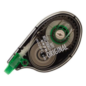 MONO Correction Tape, Non-Refillable, 1/6" x 394", White Tape