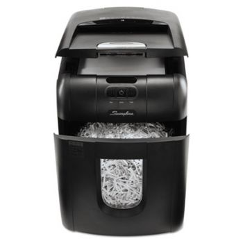 Stack-and-Shred 100X Auto Feed Shredder, Super Cross-Cut, 100 Sheets, 1-2 Users