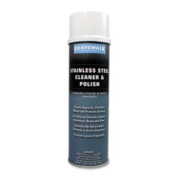 Stainless Steel Cleaner & Polish, Lemon, 18oz Aerosol