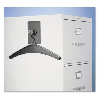 Magnetic Coat Hook w/Heavy-Duty Hanger, Metal Hook, Black