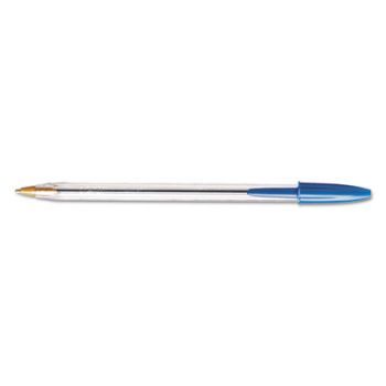 Cristal Xtra Smooth Ballpoint Pen, Blue Ink, 1mm, Medium, Dozen