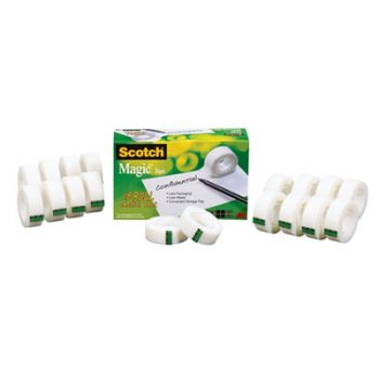 Magic Tape 18 Roll Cabinet Pack, Bulk Pack, 18/Pack
