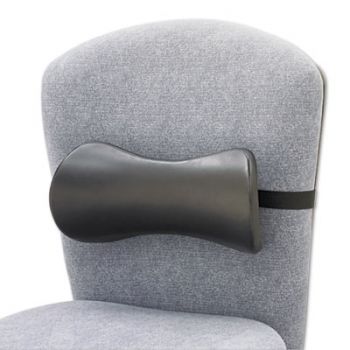 Lumbar Support Memory Foam Backrest, 14-1/2w x 3-3/4d x 6-3/4h, Black
