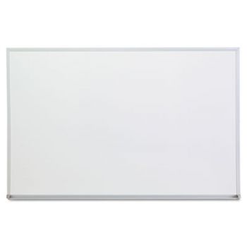 Dry Erase Board, Melamine, 36 x 24, Satin-Finished Aluminum Frame