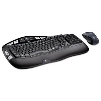 MK550 Wireless Desktop Set, Keyboard/Mouse, USB, Black