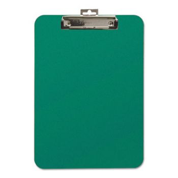 Unbreakable Recycled Clipboard, 1/4" Capacity, 8 1/2 x 11, Green