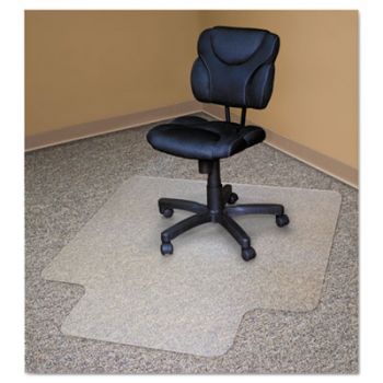 Recycled Chair Mats For Carpets, 48 x 36, Slightly Tinted
