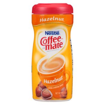 Non-Dairy Powdered Creamer, Hazelnut, 15 oz Canister, 12/Carton