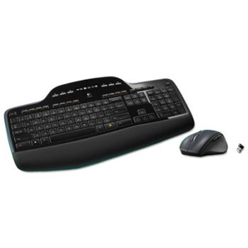MK710 Wireless Desktop Set, Keyboard/Mouse, USB, Black