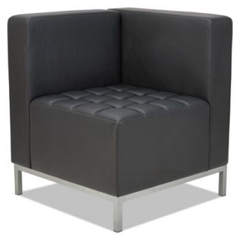 QUB Series Corner Sectional, 26 3/8 x 26 3/8 x 30 1/2, Black