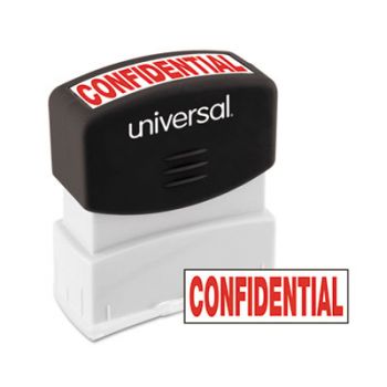 Message Stamp, CONFIDENTIAL, Pre-Inked/Re-Inkable, Red