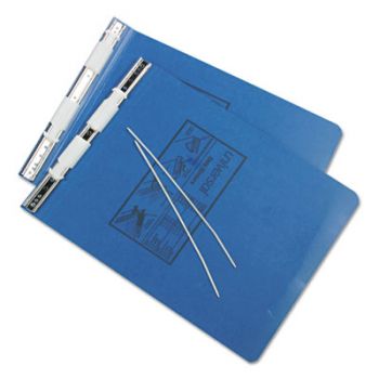 Pressboard Hanging Data Binder, 9-1/2 x 11, Unburst Sheets, Blue