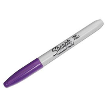 Fine Point Permanent Marker, Purple, Dozen