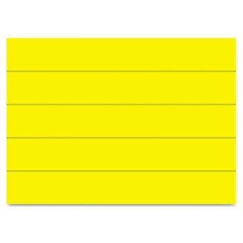 Dry Erase Magnetic Tape Strips, Yellow, 6" x 7/8", 25/Pack