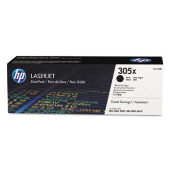 HP 305X, (CE410-X) High-Yld Black Original LaserJet Toner Cartridge, 4000 Yield